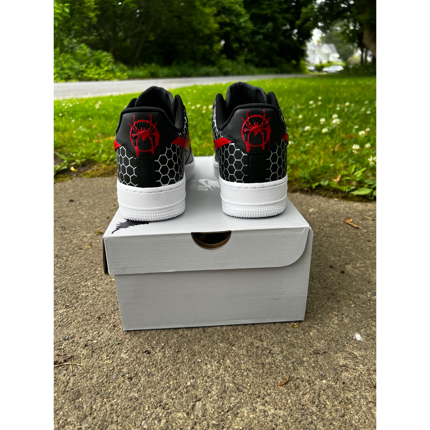 Nike Air Force 1 Custom Red LV Drip Size 12.5 New With Box